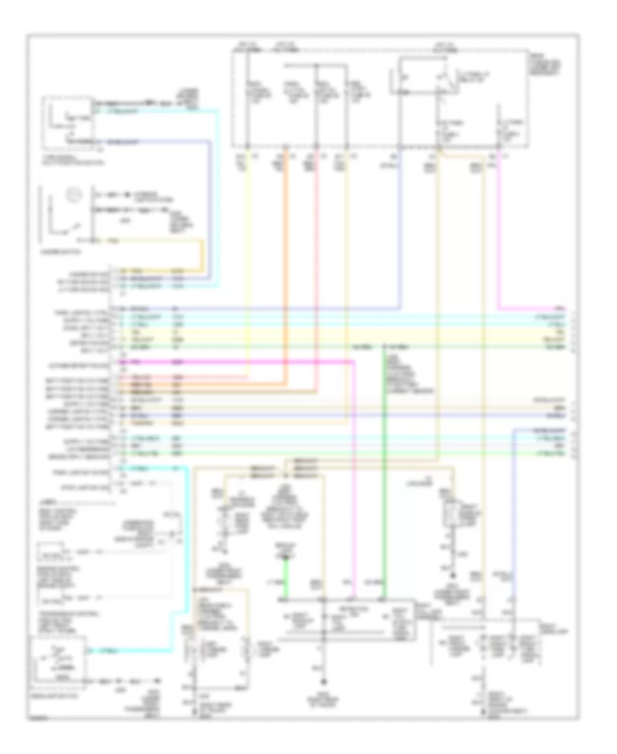 Exterior Lamps Wiring Diagram 1 of 2 for Cadillac DTS 2011