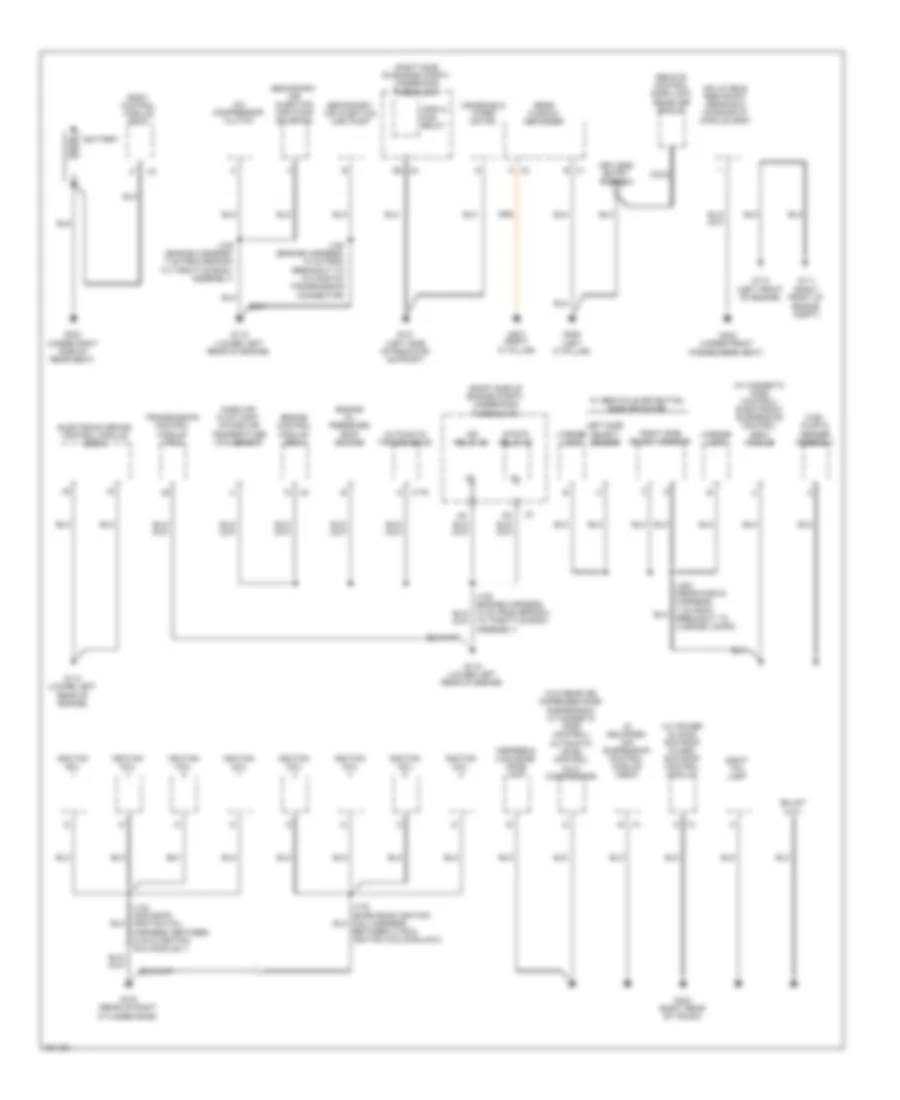 Ground Distribution Wiring Diagram 1 of 4 for Cadillac DTS 2011