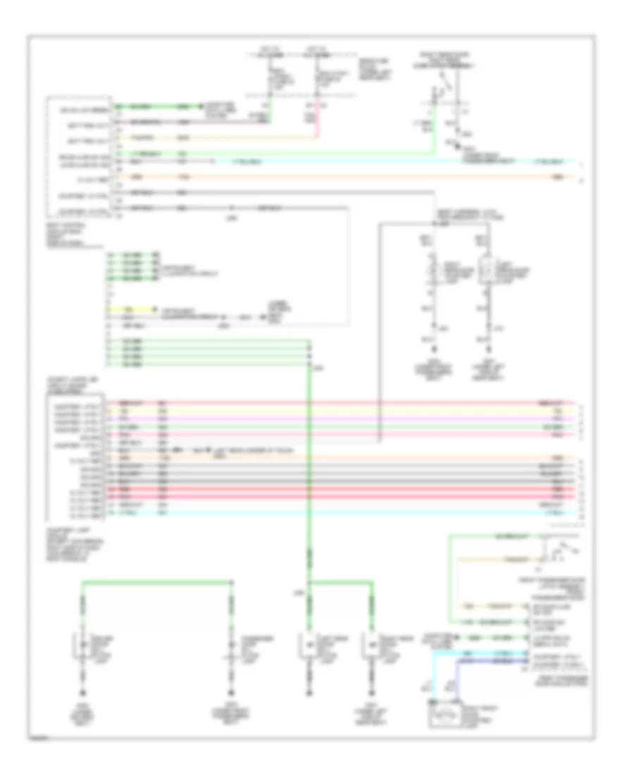 Courtesy Lamps Wiring Diagram Except Hearse  Limousine 1 of 2 for Cadillac DTS 2011
