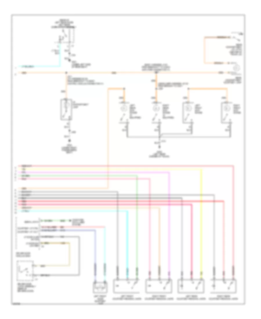 Courtesy Lamps Wiring Diagram Except Hearse  Limousine 2 of 2 for Cadillac DTS 2011