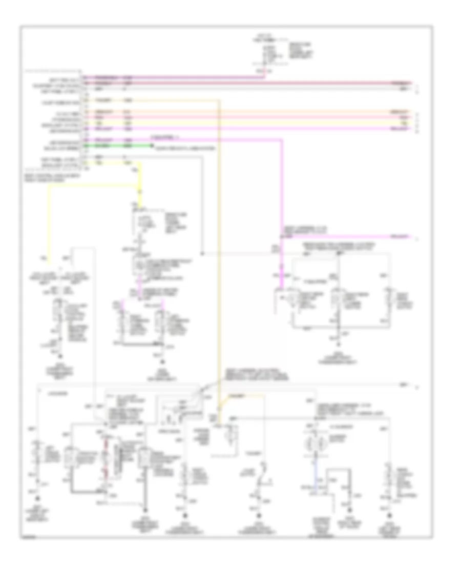 Instrument Illumination Wiring Diagram 1 of 2 for Cadillac DTS 2011