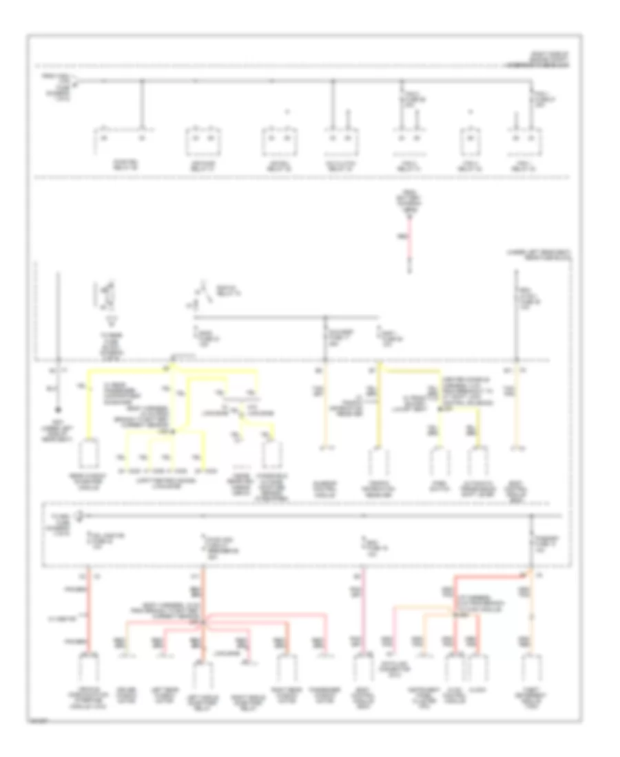 Power Distribution Wiring Diagram 2 of 5 for Cadillac DTS 2011