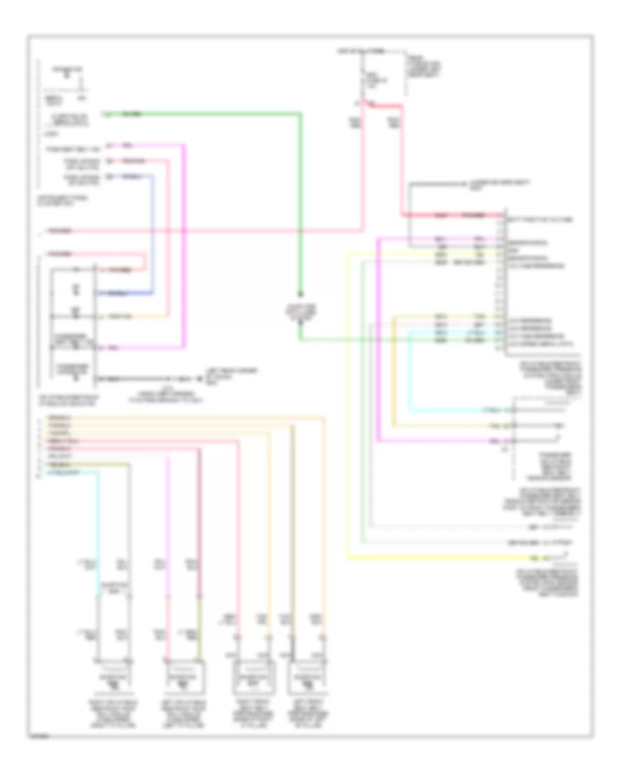 Supplemental Restraints Wiring Diagram Limousine 2 of 2 for Cadillac DTS 2011