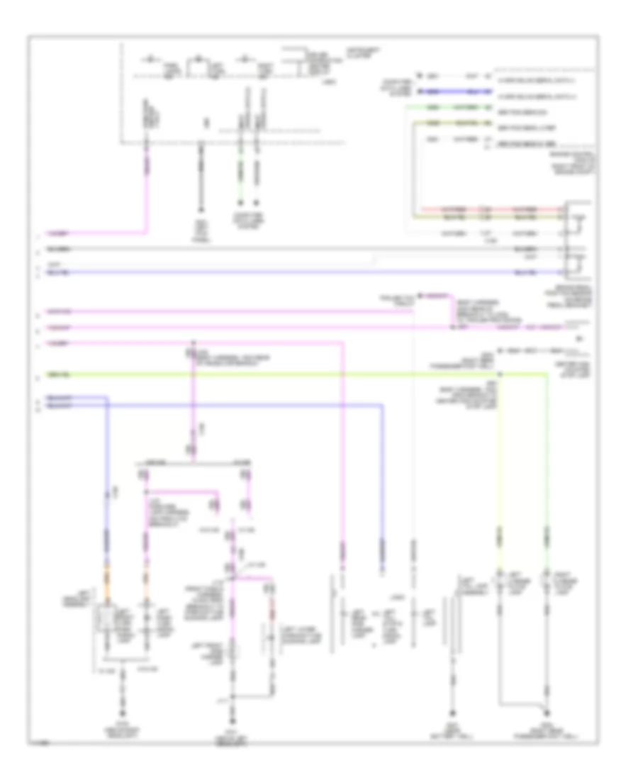 Exterior Lamps Wiring Diagram (2 of 2) for Cadillac ATS Luxury 2014