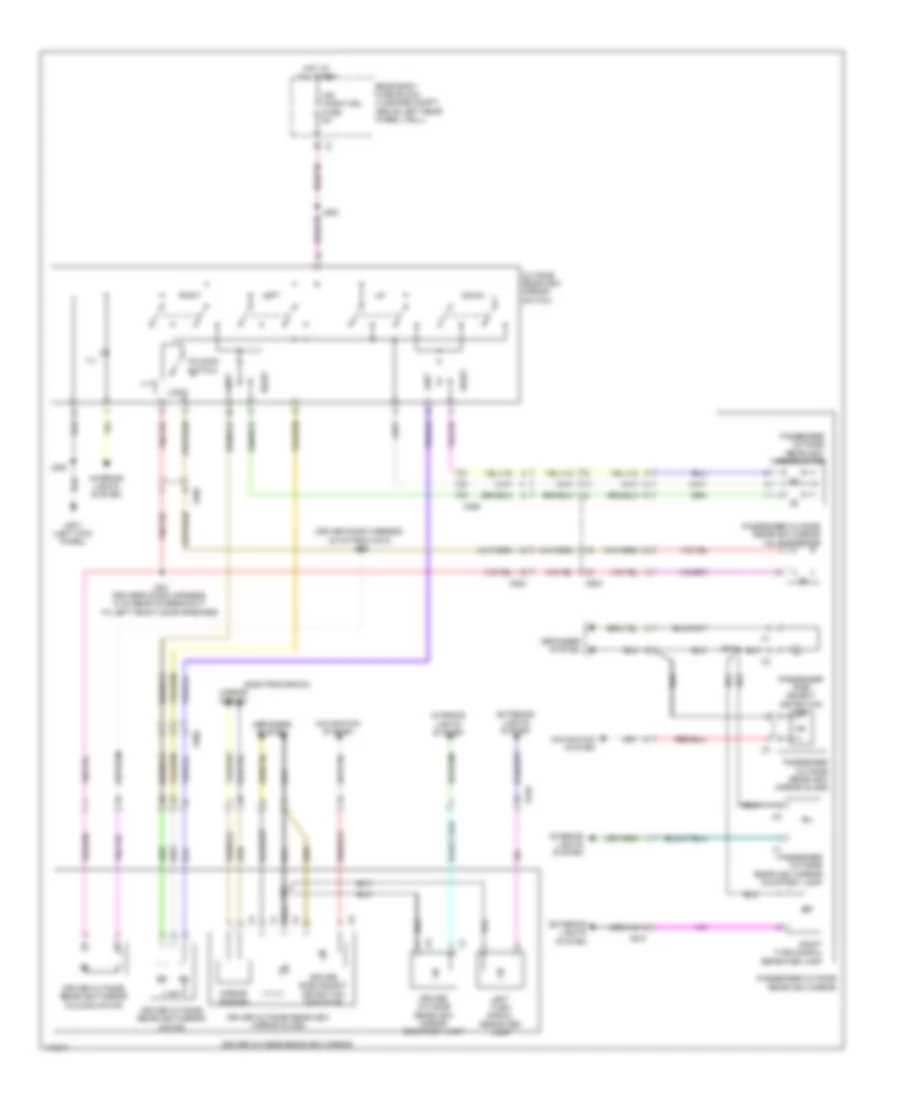 Power Mirrors Wiring Diagram for Cadillac ATS Luxury 2014