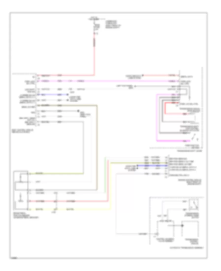 Shift Interlock Wiring Diagram for Cadillac ATS Luxury 2014