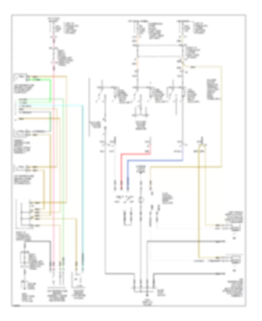 Automatic AC Wiring Diagram, with Sunroof (2 of 2) for Cadillac Escalade EXT 2002