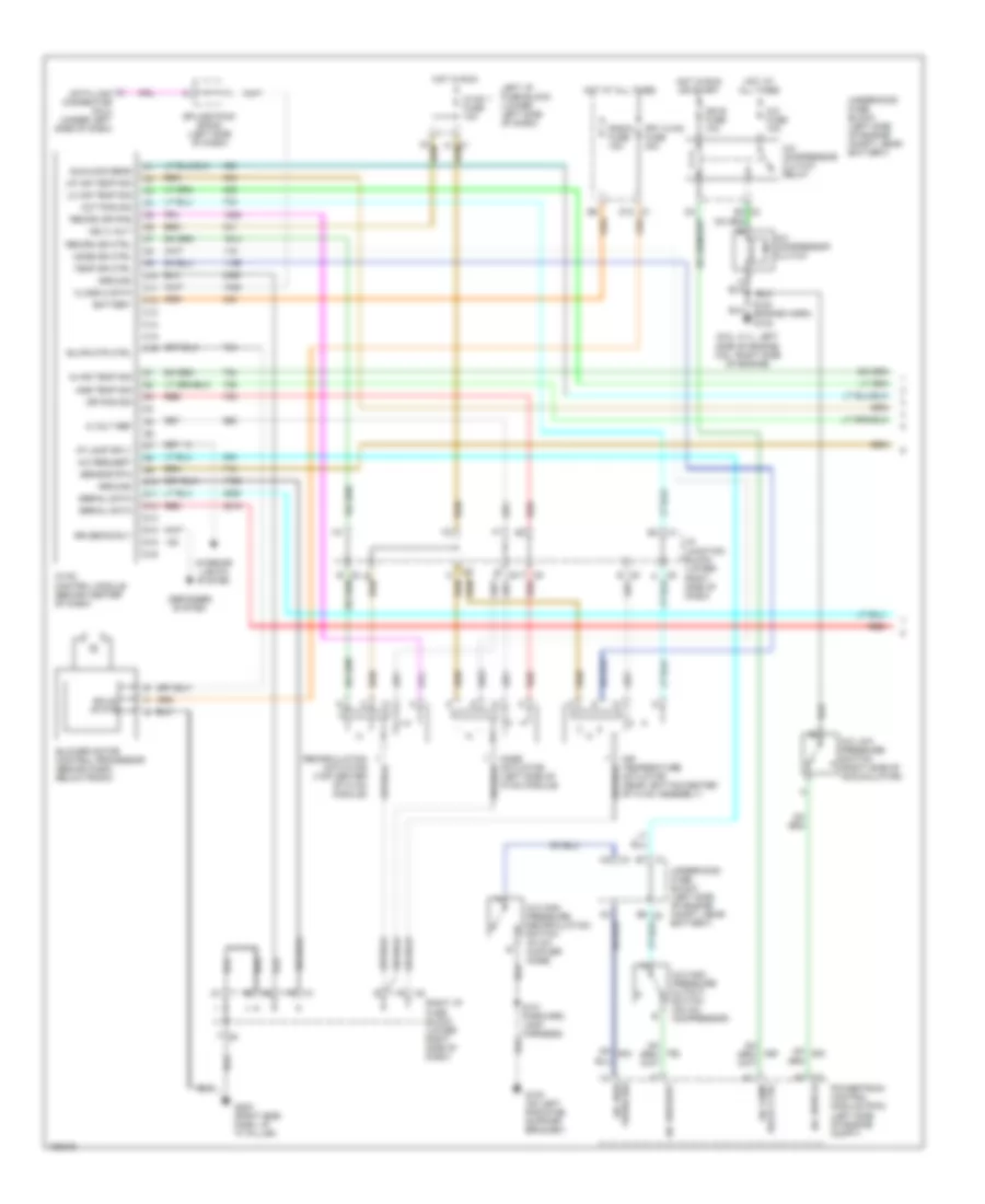 Automatic AC Wiring Diagram, without Sunroof (1 of 2) for Cadillac Escalade EXT 2002