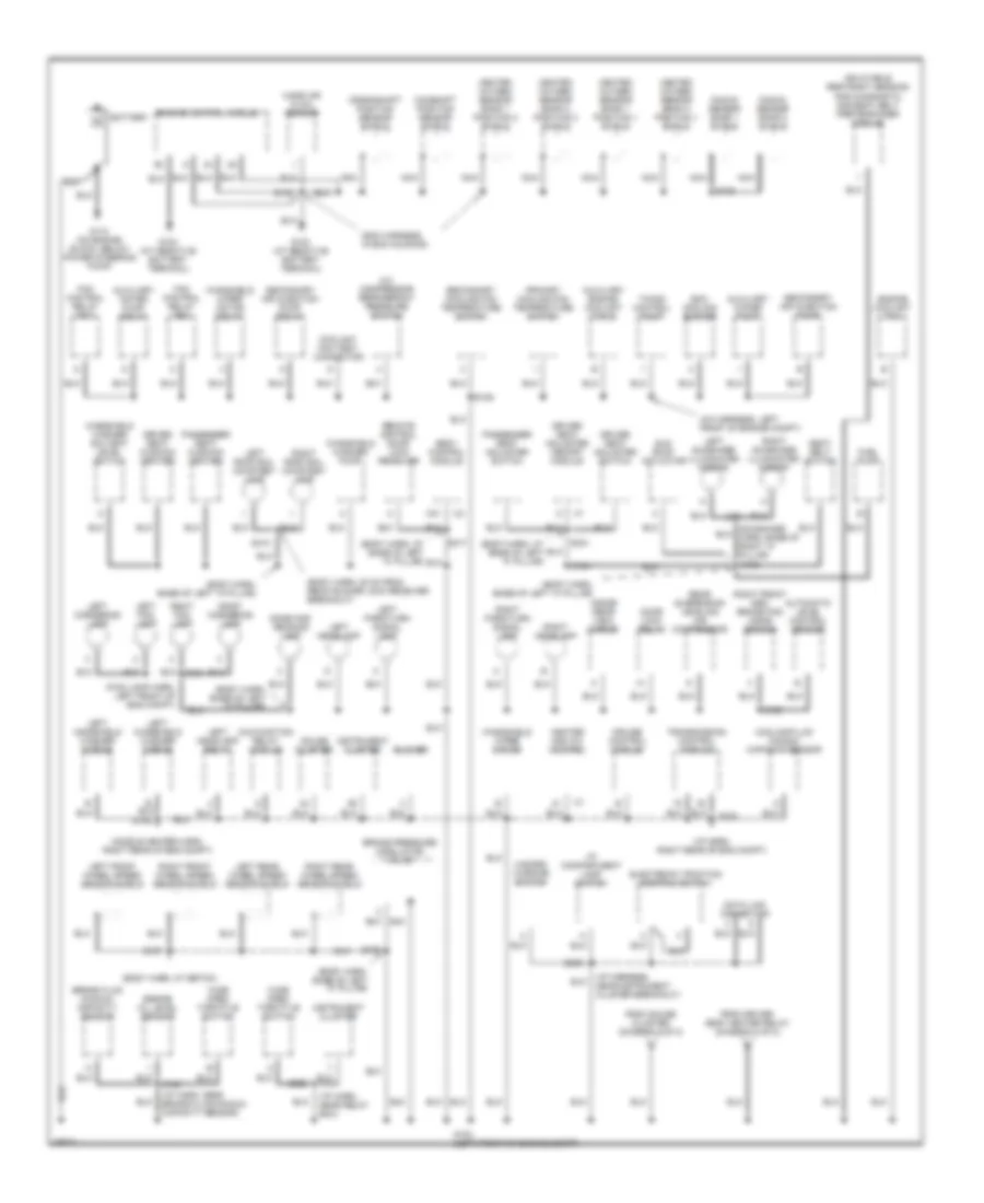 Ground Distribution Wiring Diagram 1 of 2 for Cadillac Catera 1997