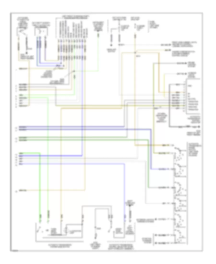 3.0L (VIN R), Transmission Wiring Diagram, 4L30-E (2 of 2) for Cadillac Catera 1997