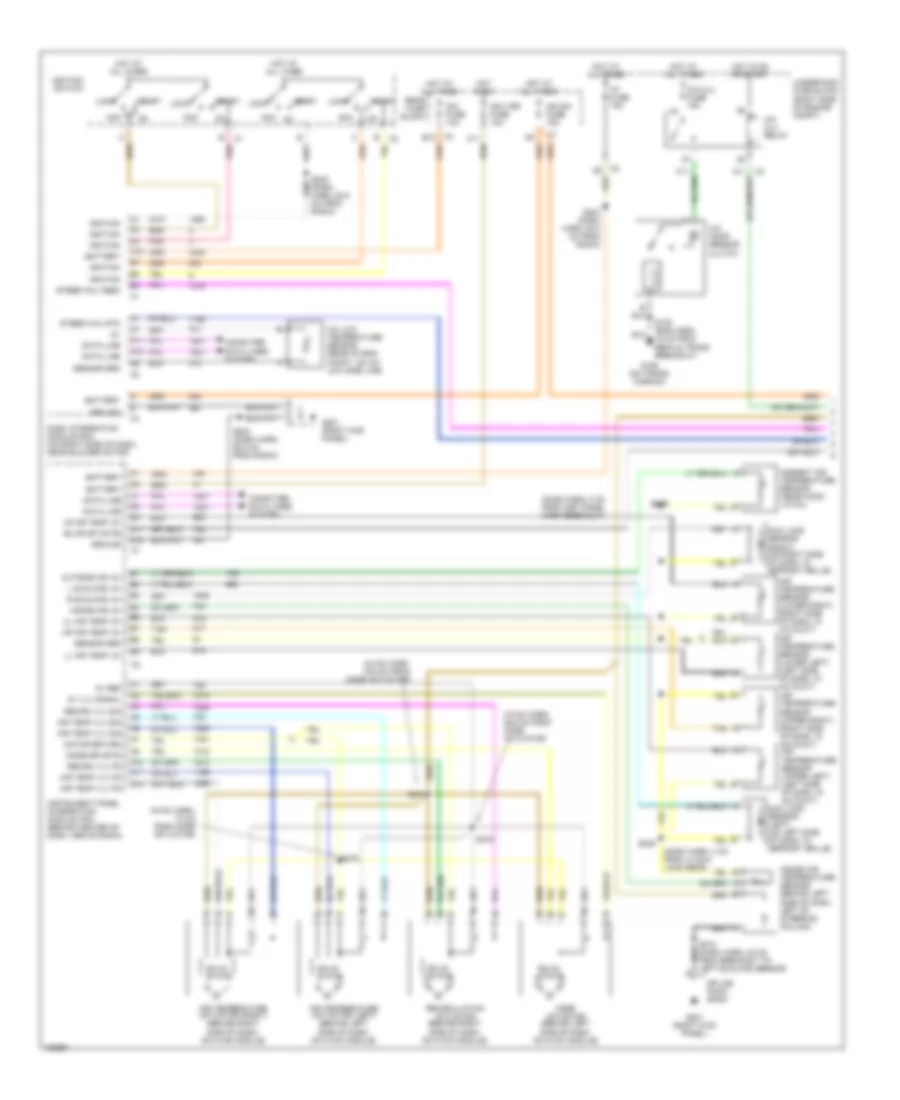 Automatic A C Wiring Diagram 1 of 2 for Cadillac Seville SLS 2002