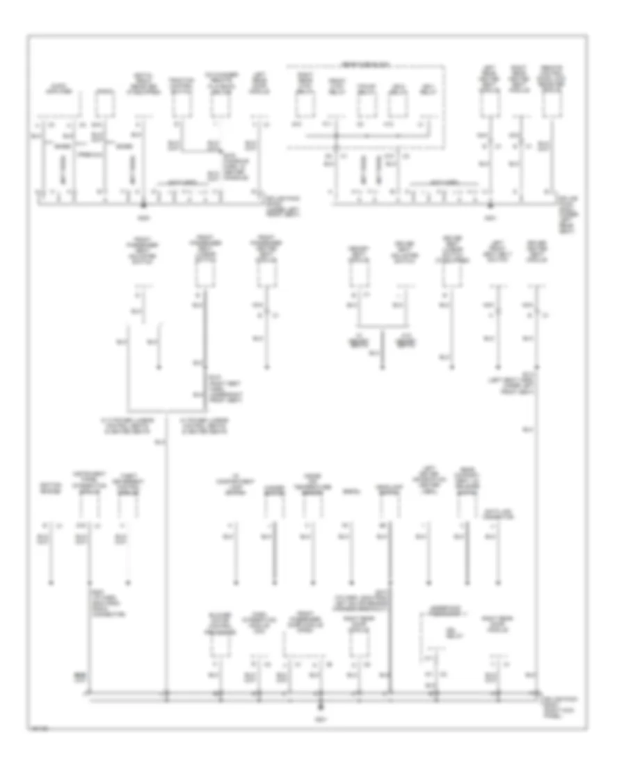 Ground Distribution Wiring Diagram (2 of 3) for Cadillac Seville SLS 2002