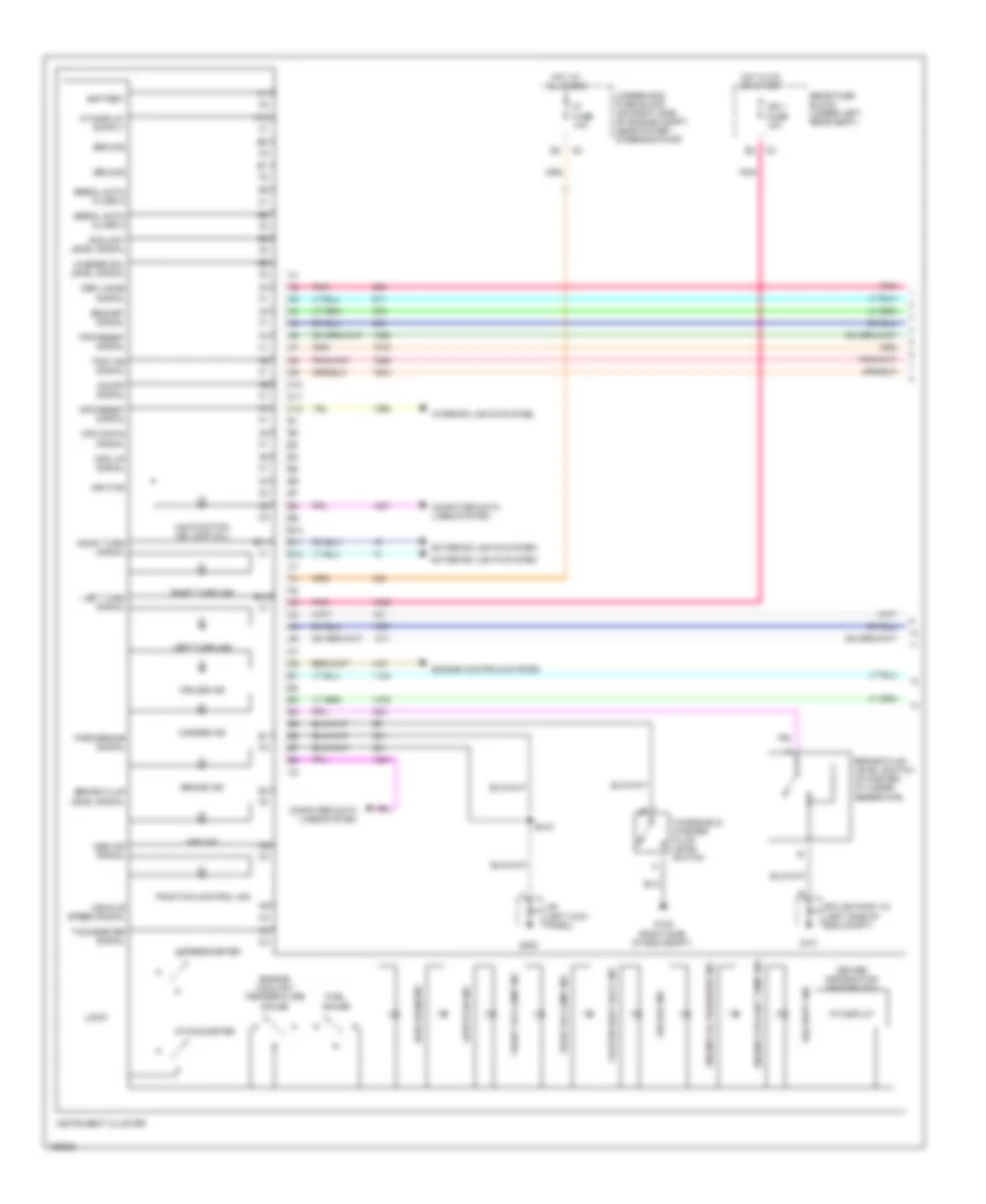 Instrument Cluster Wiring Diagram 1 of 2 for Cadillac Seville SLS 2002
