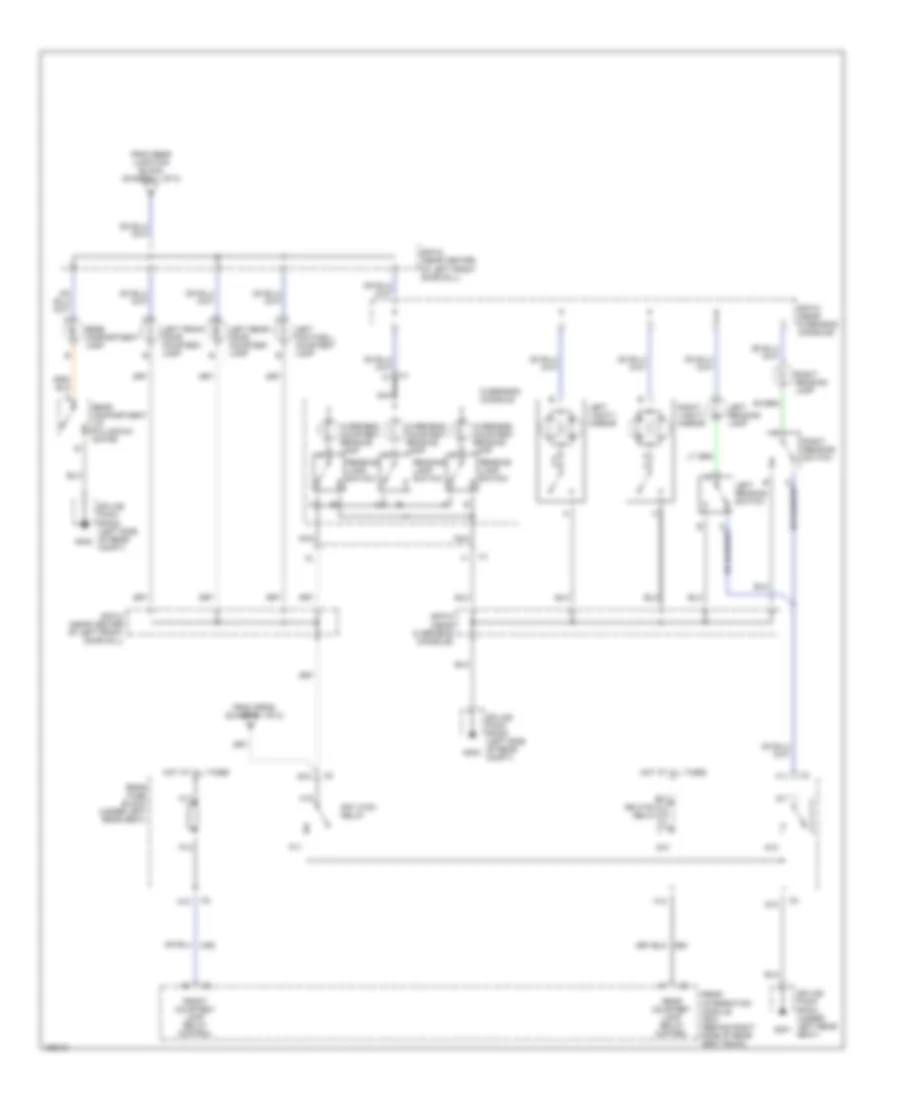 Courtesy Lamps Wiring Diagram 2 of 2 for Cadillac Seville SLS 2002