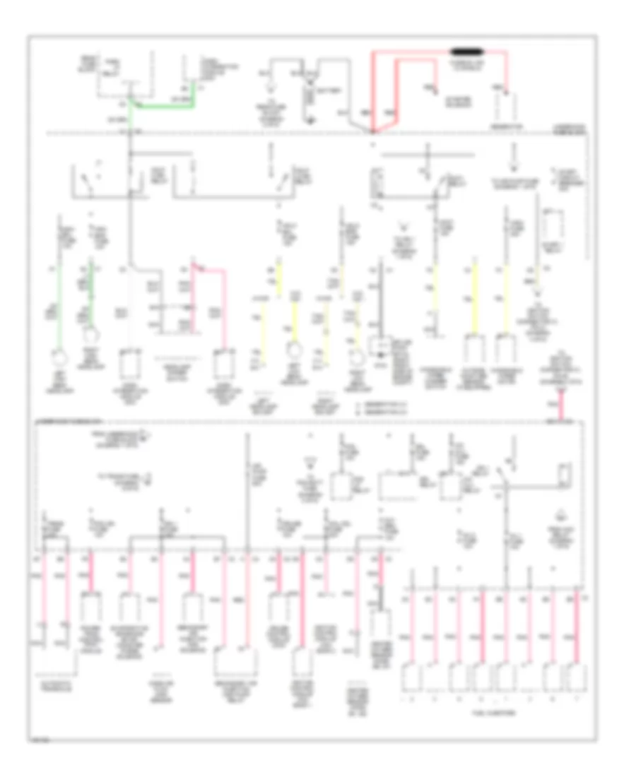 Power Distribution Wiring Diagram 1 of 6 for Cadillac Seville SLS 2002