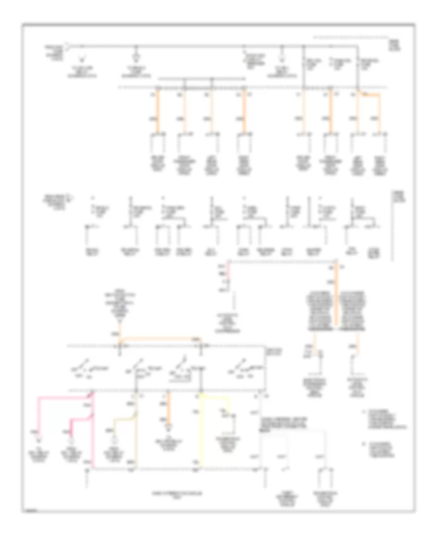 Power Distribution Wiring Diagram (4 of 6) for Cadillac Seville SLS 2002
