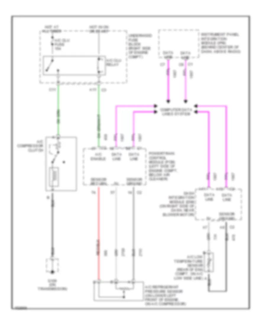 Compressor Wiring Diagram for Cadillac Seville STS 2002