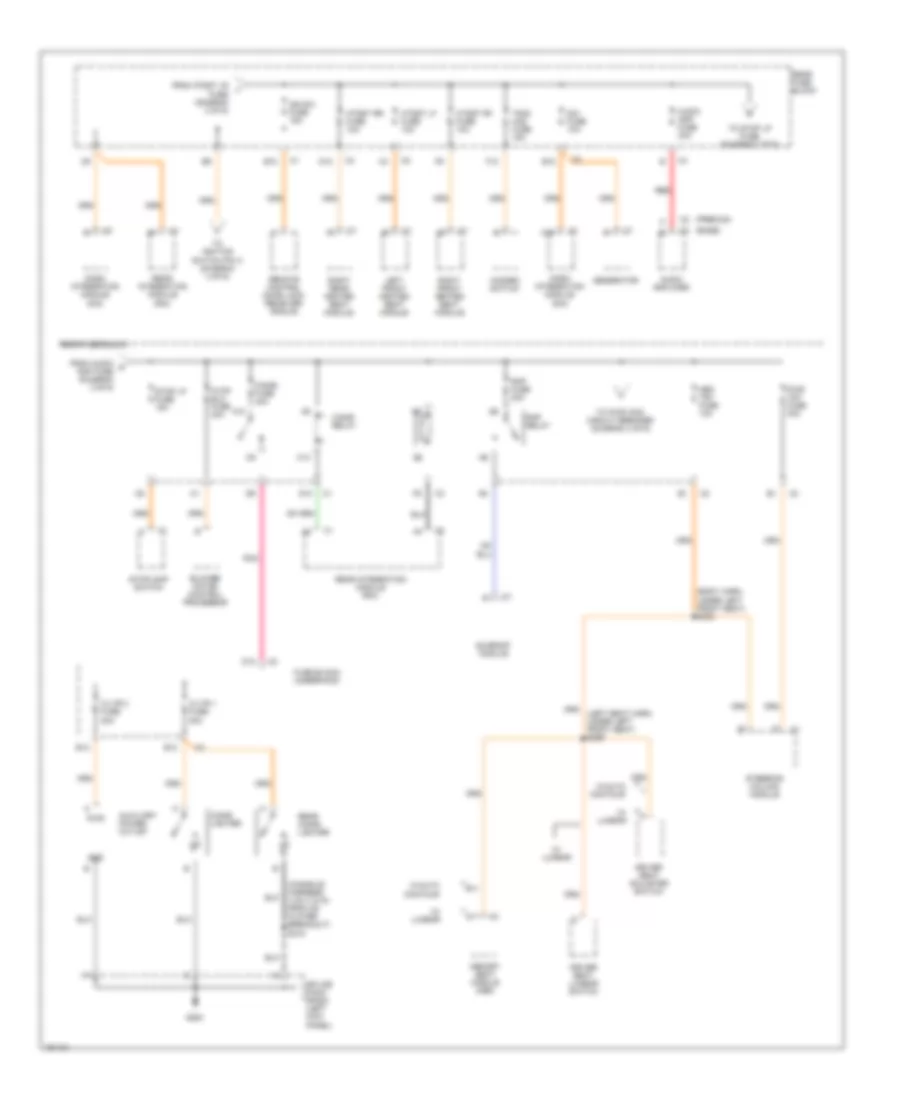 Power Distribution Wiring Diagram 3 of 6 for Cadillac Seville STS 2002