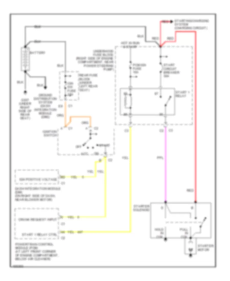 Starting Wiring Diagram for Cadillac Seville STS 2002