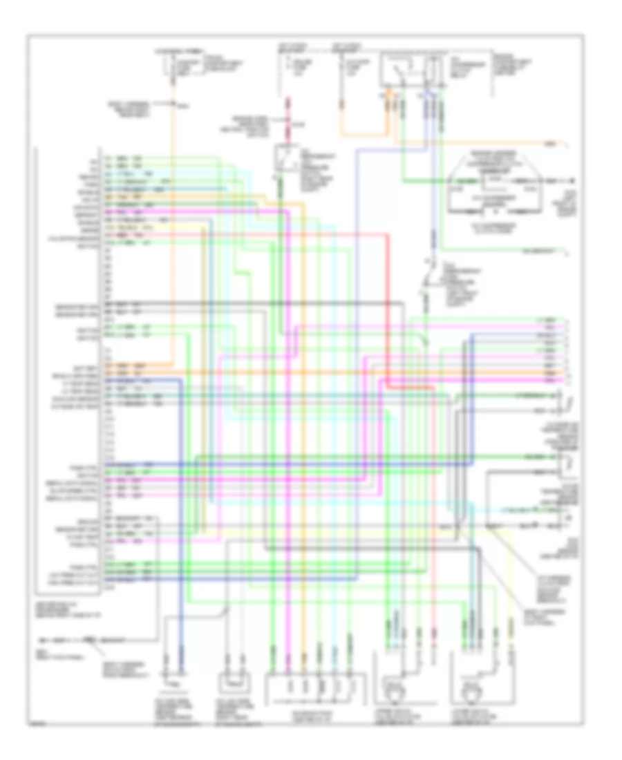 Air Conditioning Wiring Diagrams 1 of 2 for Cadillac DeVille 1997