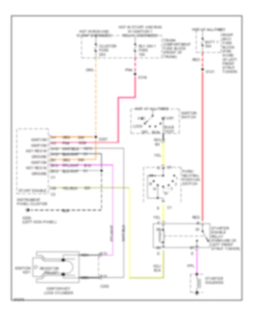 Pass Key Wiring Diagram for Cadillac DeVille 1997