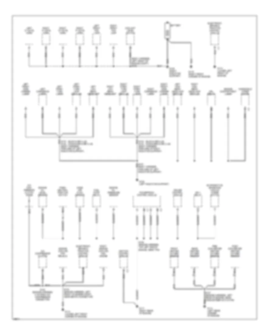 Ground Distribution Wiring Diagram 1 of 6 for Cadillac DeVille 1997