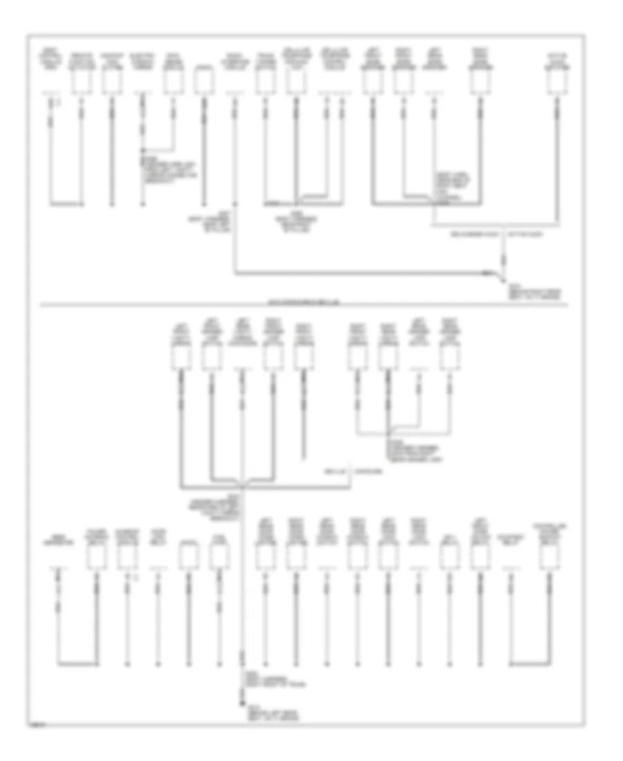 Ground Distribution Wiring Diagram (4 of 6) for Cadillac DeVille 1997