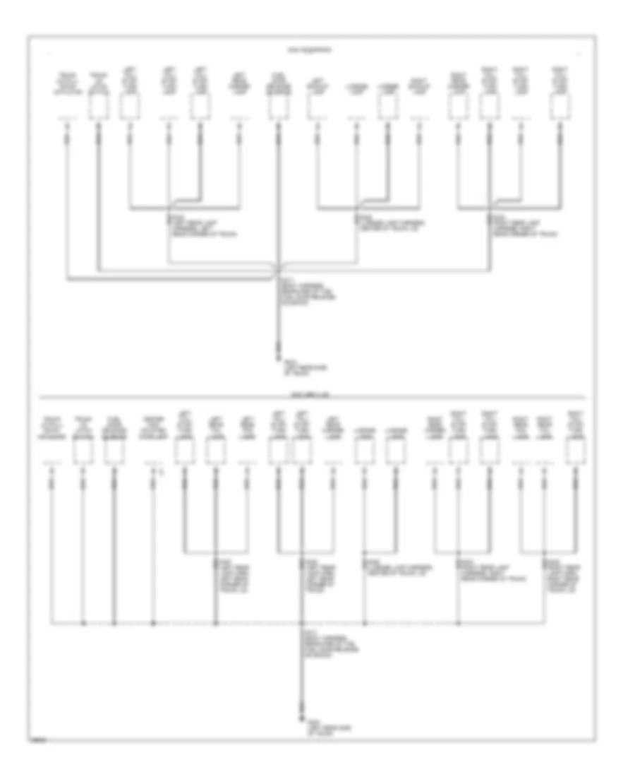 Ground Distribution Wiring Diagram (6 of 6) for Cadillac DeVille 1997