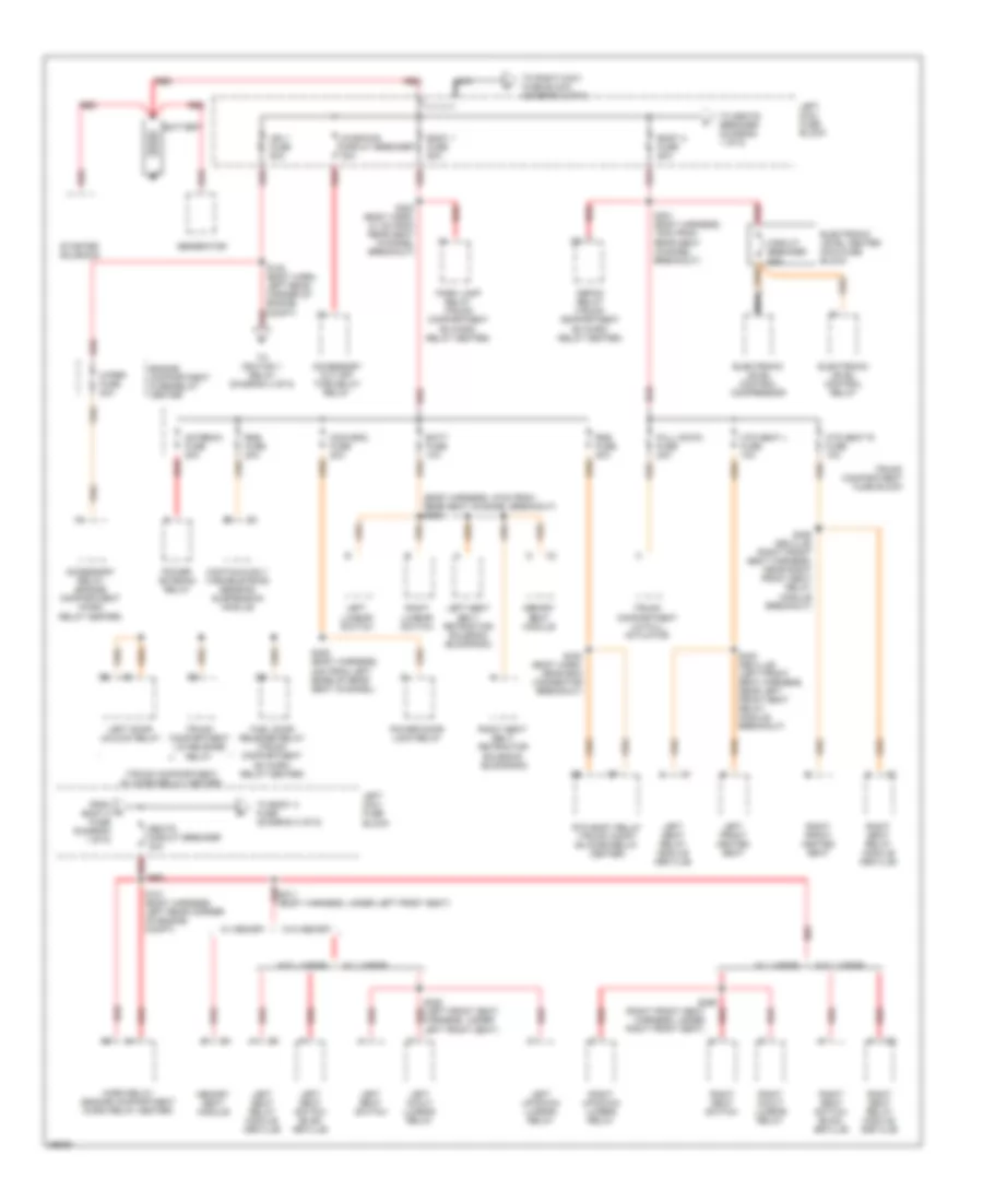 Power Distribution Wiring Diagram 1 of 5 for Cadillac DeVille 1997