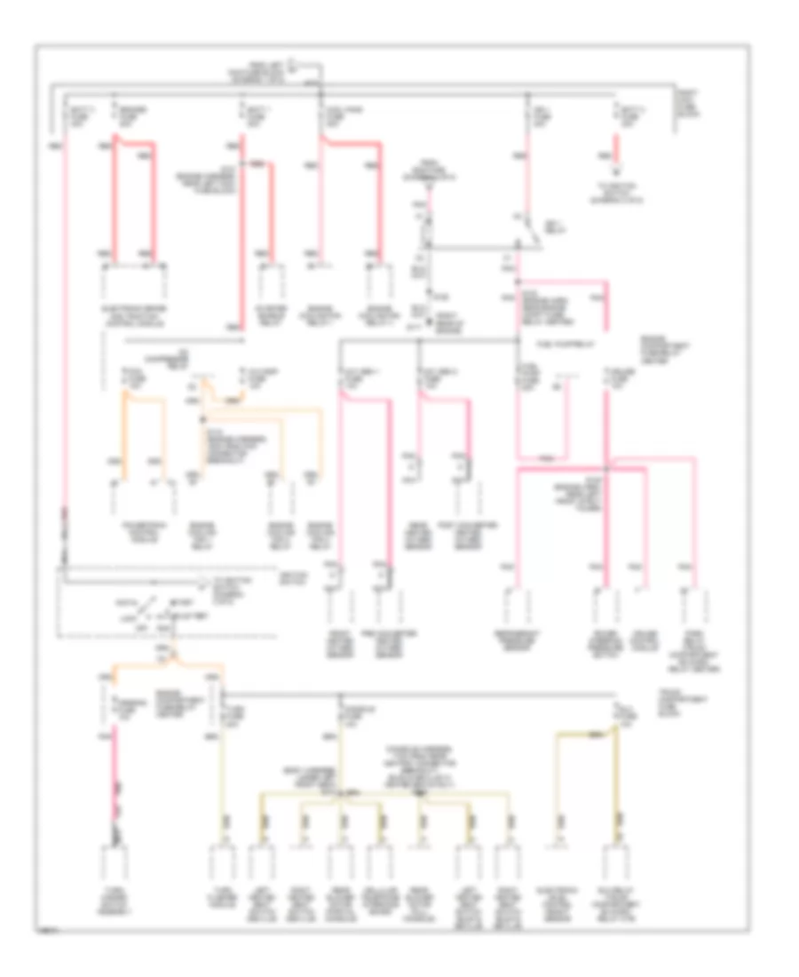 Power Distribution Wiring Diagram 2 of 5 for Cadillac DeVille 1997