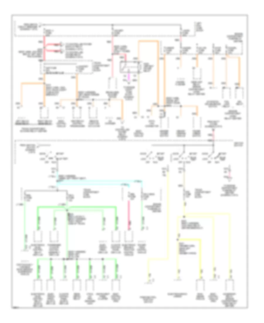 Power Distribution Wiring Diagram 3 of 5 for Cadillac DeVille 1997