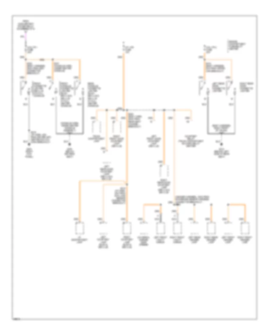 Power Distribution Wiring Diagram (5 of 5) for Cadillac DeVille 1997