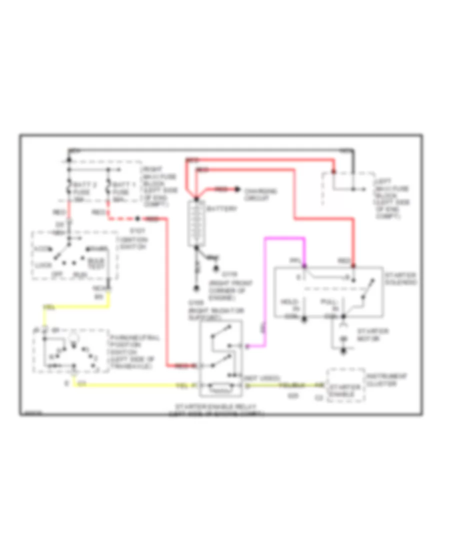 Starting Wiring Diagram for Cadillac DeVille 1997