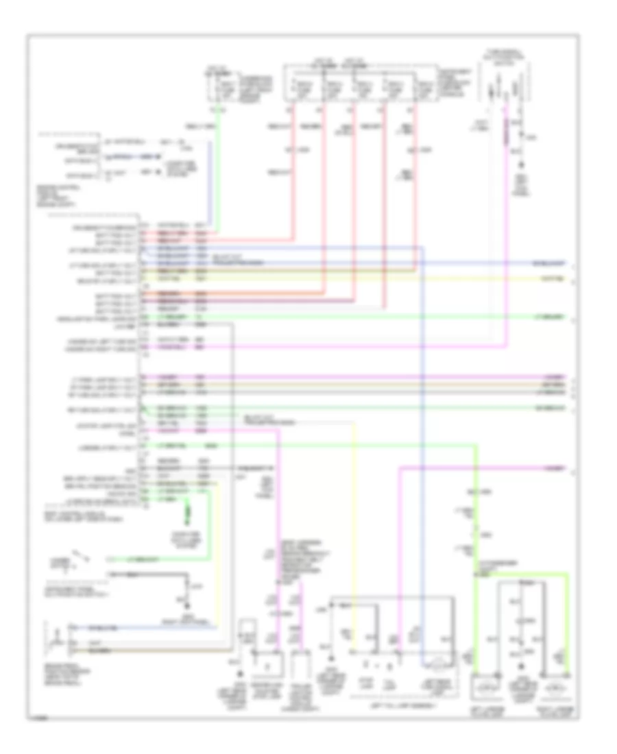 Exterior Lamps Wiring Diagram 1 of 2 for Cadillac SRX 2014