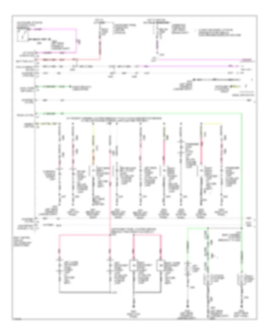 Courtesy Lamps Wiring Diagram 1 of 2 for Cadillac SRX 2014