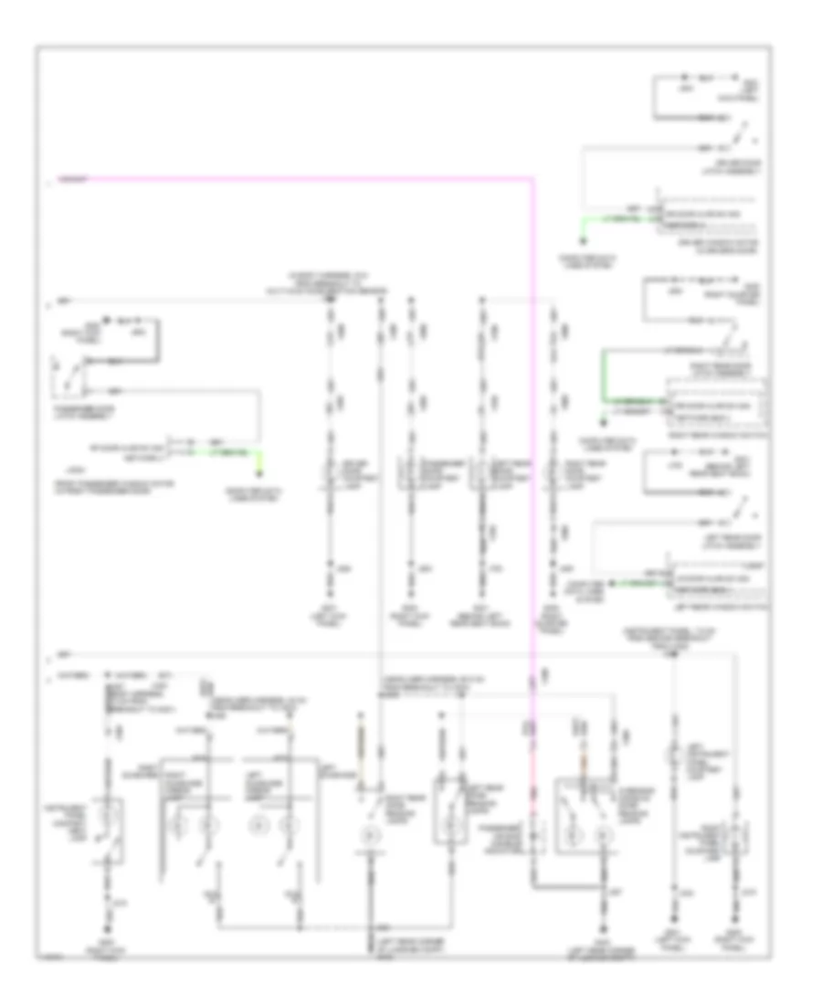 Courtesy Lamps Wiring Diagram 2 of 2 for Cadillac SRX 2014