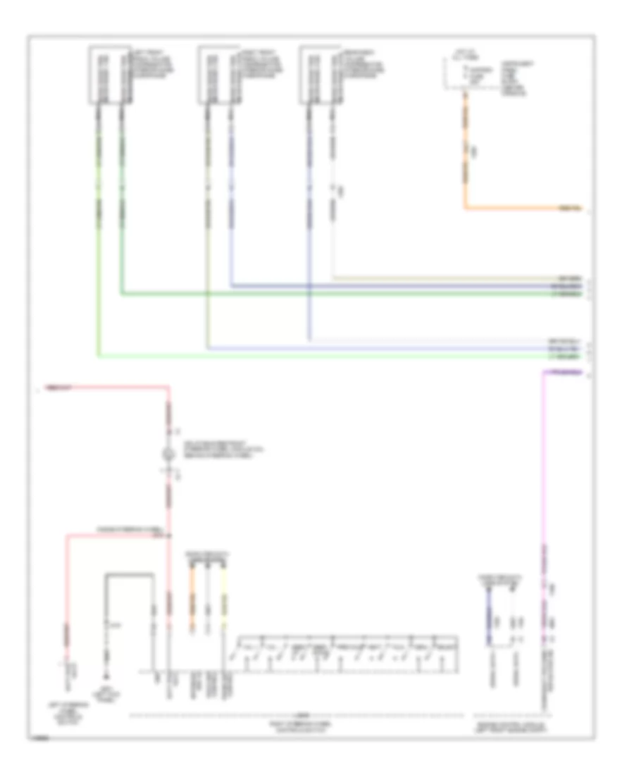 Navigation Wiring Diagram (4 of 5) for Cadillac SRX 2014