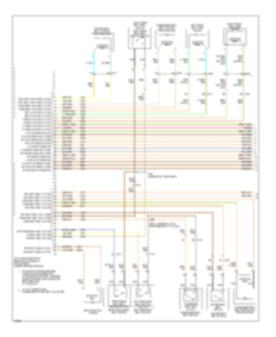 Supplemental Restraints Wiring Diagram 1 of 3 for Cadillac SRX 2014