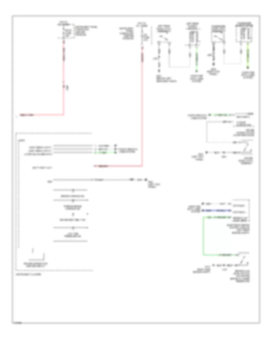Warning Systems Wiring Diagram 2 of 2 for Cadillac SRX 2014