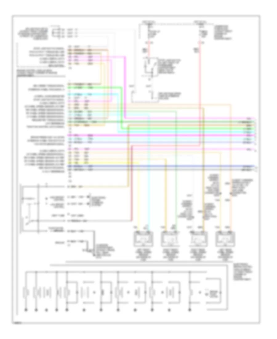 Anti lock Brakes Wiring Diagram 1 of 2 for Cadillac CTS 2003