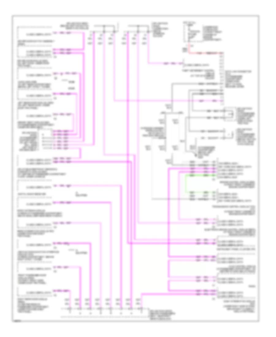 Computer Data Lines Wiring Diagram for Cadillac CTS 2003