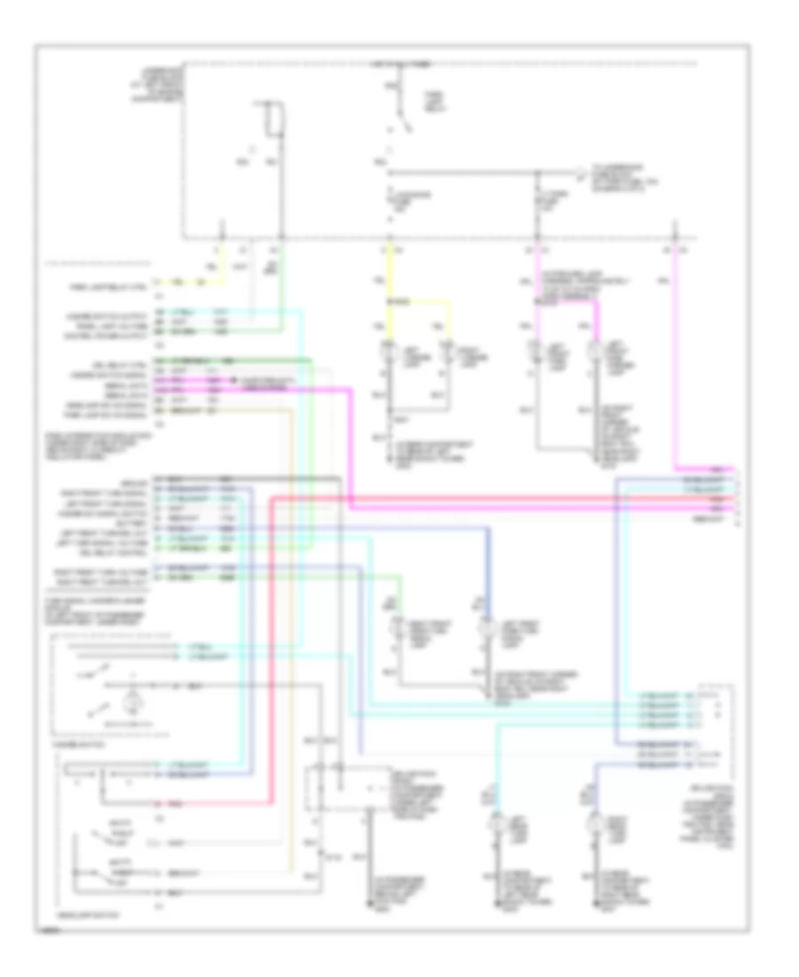 Exterior Lamps Wiring Diagram 1 of 2 for Cadillac CTS 2003