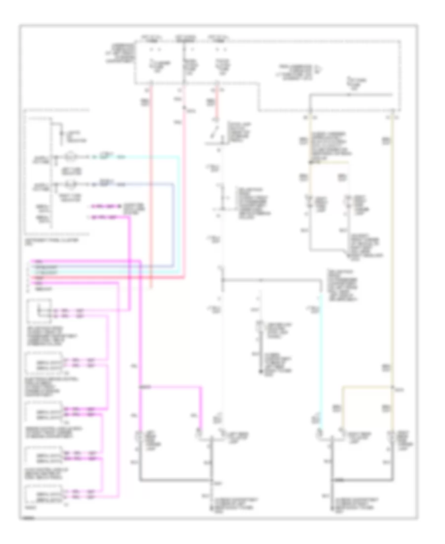 Exterior Lamps Wiring Diagram (2 of 2) for Cadillac CTS 2003