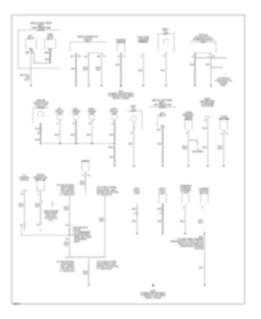 Ground Distribution Wiring Diagram (4 of 4) for Cadillac CTS 2003