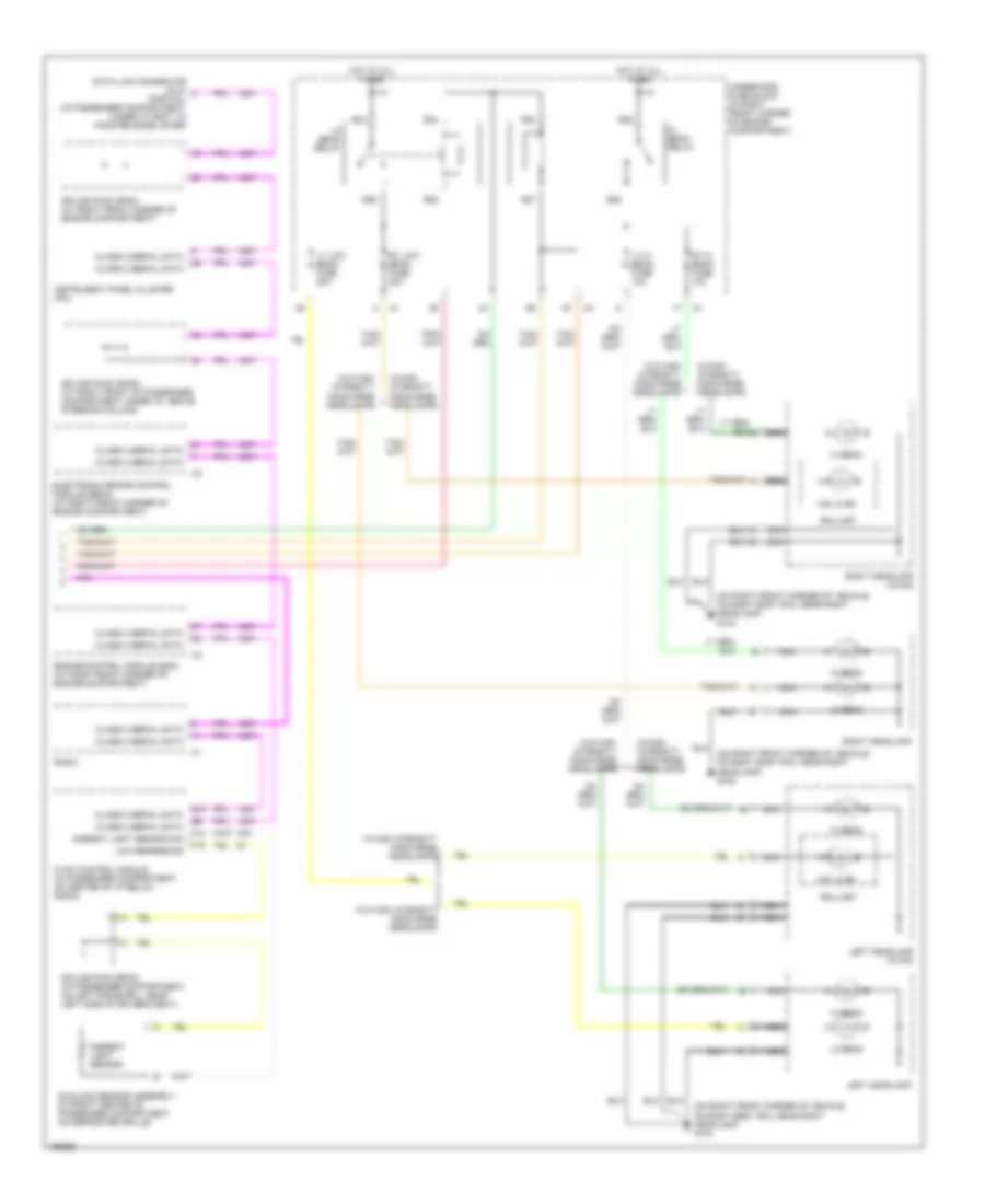 Headlights Wiring Diagram (2 of 2) for Cadillac CTS 2003