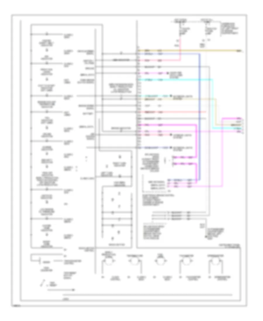 Instrument Cluster Wiring Diagram 1 of 2 for Cadillac CTS 2003