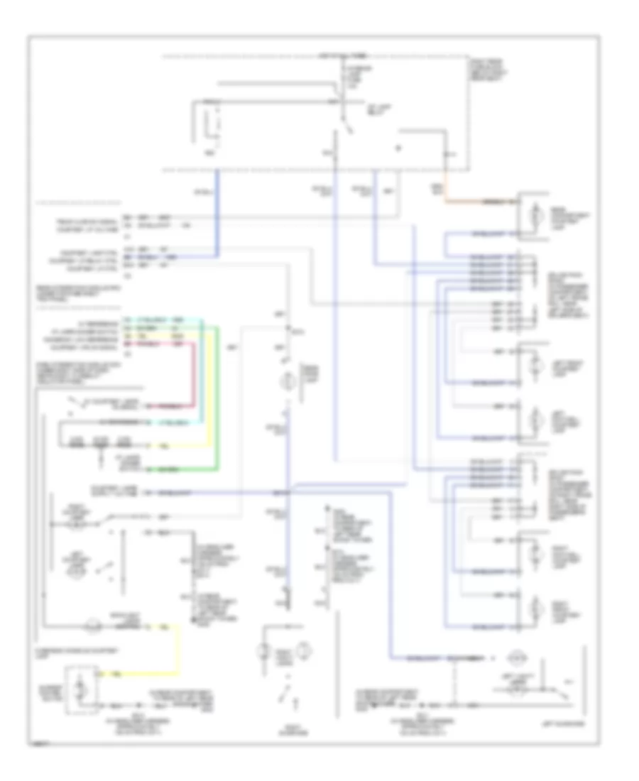 Courtesy Lamps Wiring Diagram for Cadillac CTS 2003