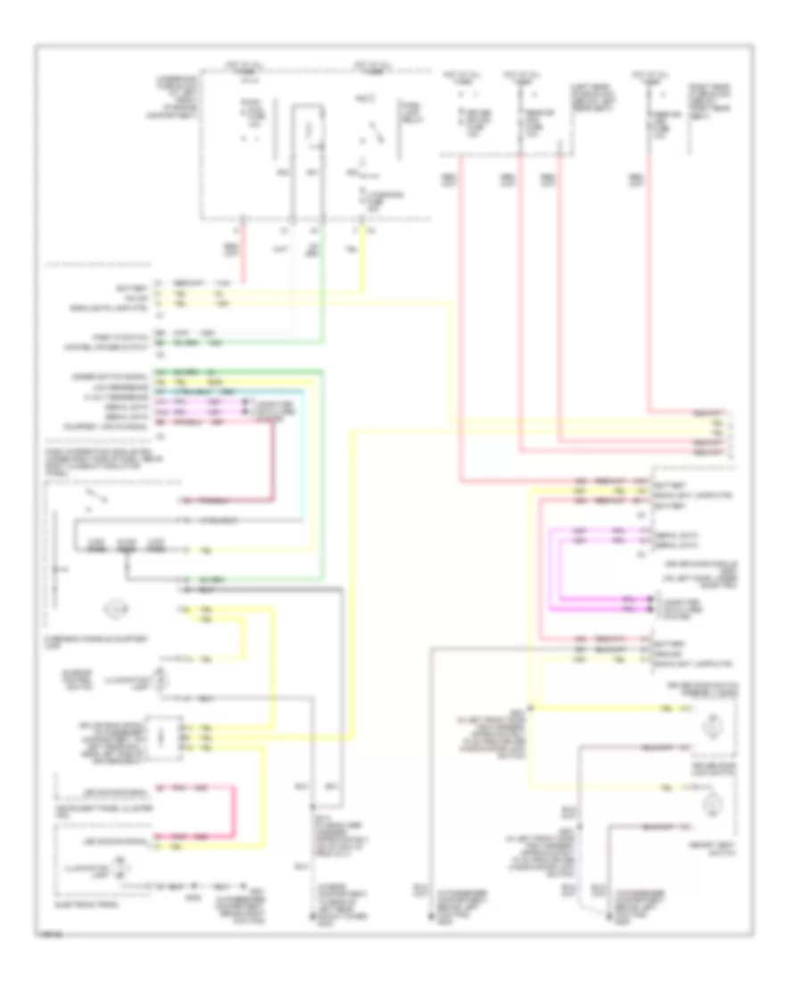 Instrument Illumination Wiring Diagram (1 of 2) for Cadillac CTS 2003