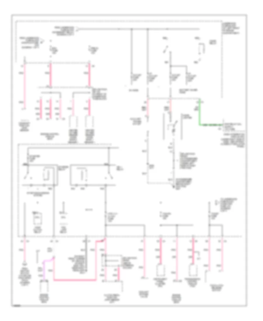 Power Distribution Wiring Diagram 3 of 7 for Cadillac CTS 2003