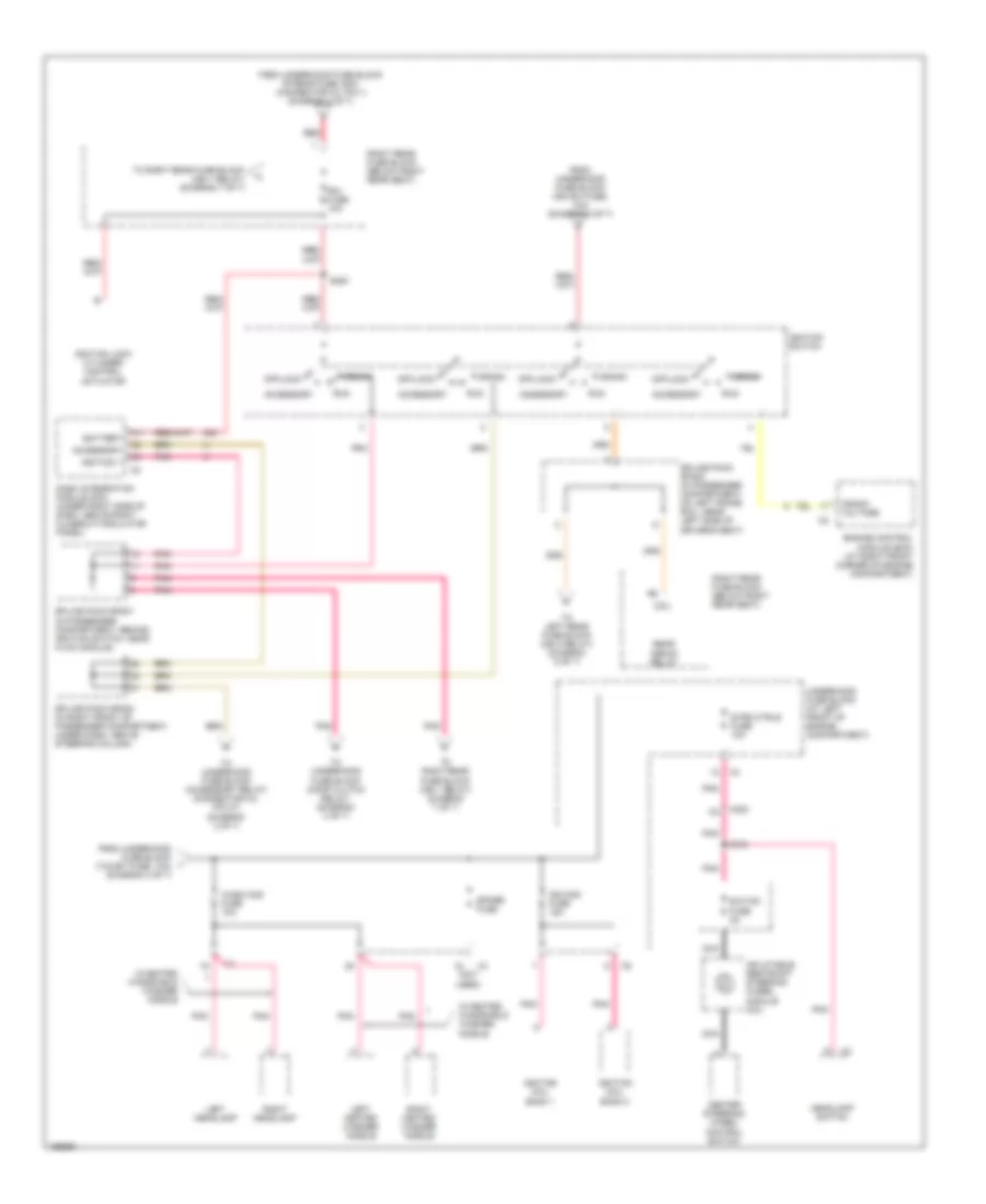 Power Distribution Wiring Diagram 4 of 7 for Cadillac CTS 2003